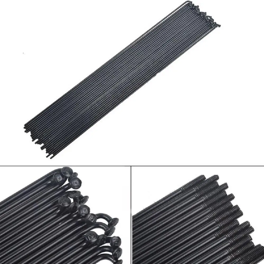 Bicycle Spokes 36pcs Bike Spoke Wheel Rim SPoke 14G J Bend Steel with Nipples 253mm-294mm