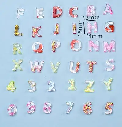 قالب سيليكون للحروف الأبجدية لراتنجات الايبوكسي بالأشعة فوق البنفسجية - الحروف والأرقام الكبيرة من عام A إلى Z لوازم فنية لقالب الحرف اليدوية #3