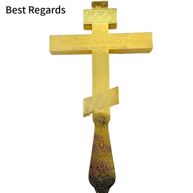 2021 The New Orthodox Cross Church Decoration Religious Wall Hanging Orthodox Blessing Pectoral Cross cruces colgante