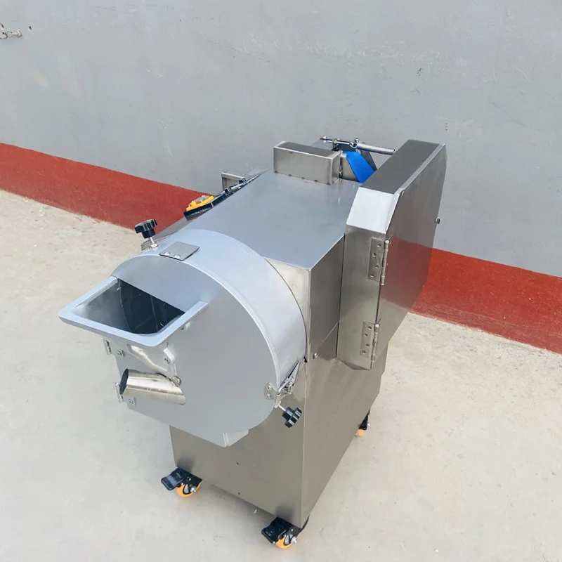 Nuevo Cortador de verduras de doble cabezal multifunción comercial, rebanador automático