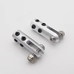 2PCS Metal Servo Arm Linkage Joint 2.5mm Tie Rod End Clevis Steering Rudder Joint for RC Boat Airplane Car Equipment Box