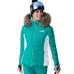 RUNNING RIVER-chaqueta deportiva con capucha para mujer, abrigo grueso y cálido de alta calidad, para exteriores, profesional, # D7151, para invierno, 2019