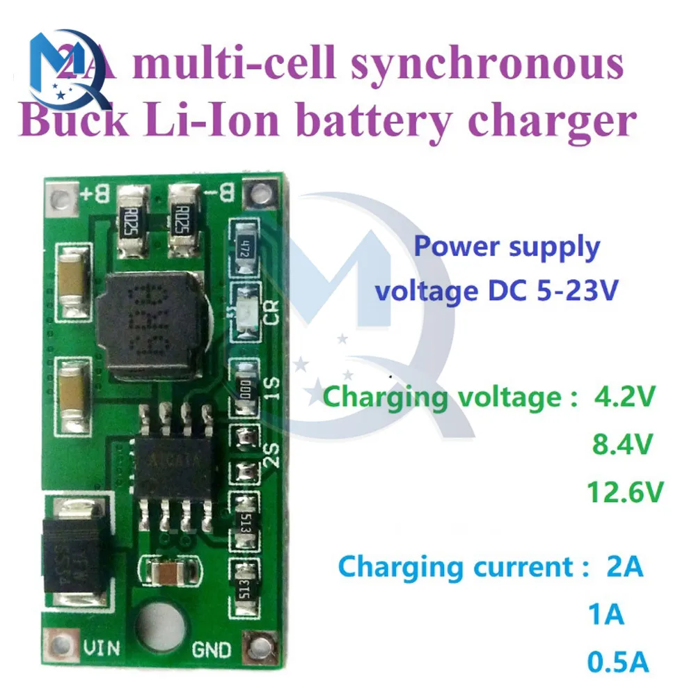 DC 5-23V 1S 2S 3S Multi-Cell Version 18650 Lithium Battery Chargering Board for Li ion Cell Solar Portable Device Charger Module