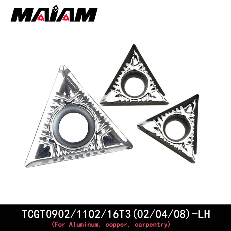 TCGT triangular grooving insert TCGT090202 TCGT090204 TCGT110202 TCGT110204 TCGT16T302 TCGT16T304 TCGT16T308 LH  for aluminum