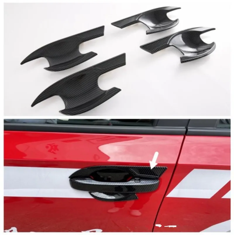 

Наклейка для автомобильной дверной ручки из АБС-пластика, чашки, панели, крышки, отделка, подходит для Honda Civic 2022, стикер для автомобильного стайлинга