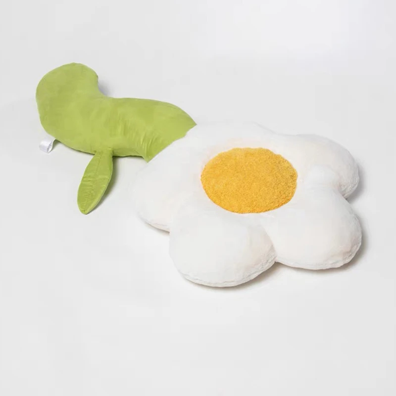 Gevulde Little Daisy Ins Bloem Kussen Girly Room Decor Kussen Erker Witte Bloem Instelling Voor Kids Slaapkamer Seat Kussen