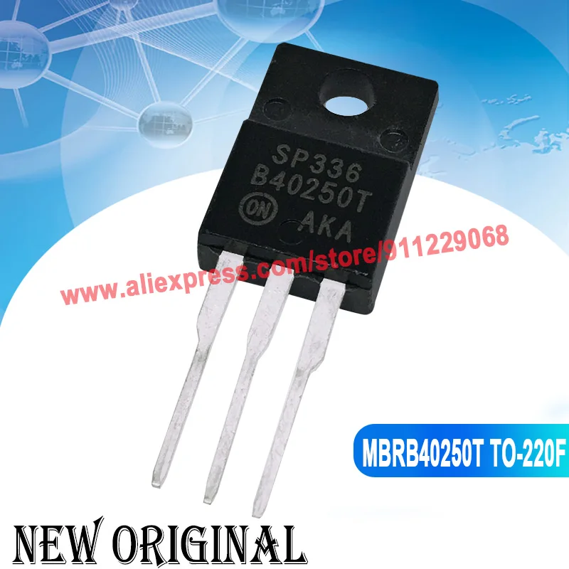 (5piece) MBRB40250T B40250TG TO-220F 250V 40A / 9R1K2C IPA90R1K2C3  900V 5.1A TO-220F