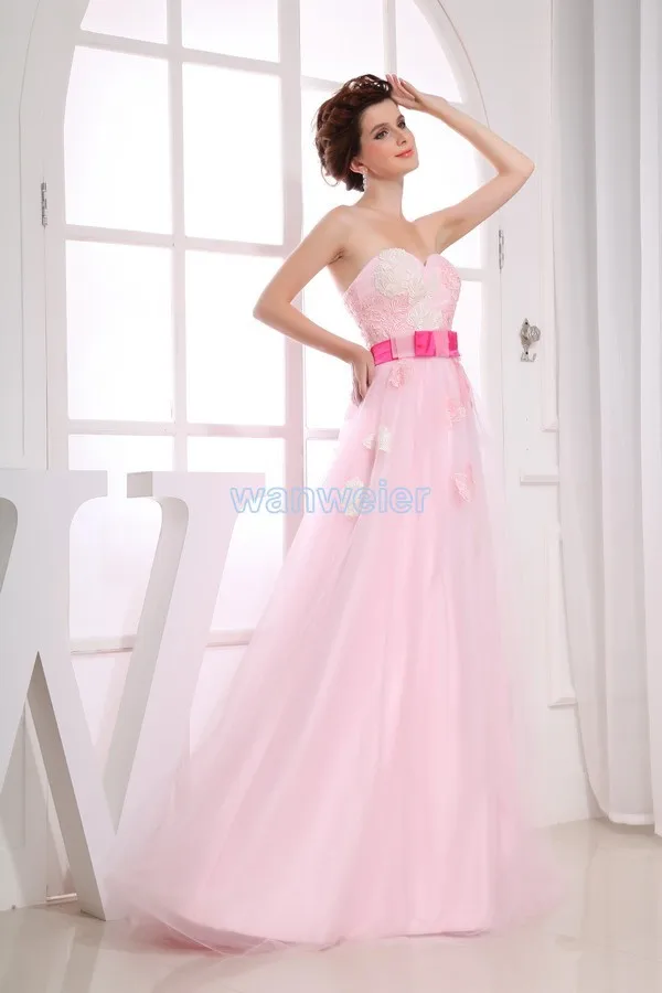 free shipping 2014 new design hot maxi dresses long brides maid dress gown custom size/color pink party Bridesmaid Dresses