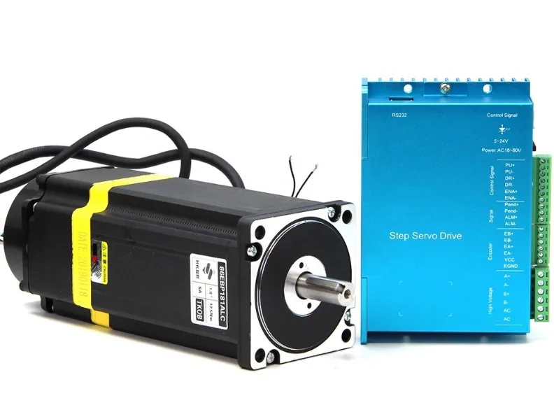 Nema34 closed-loop stepper servo motor + Digital display drive set 8N.m with encoder 1000 line with brake