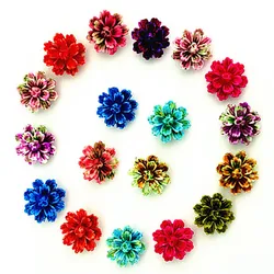 50pcs Resin Rose Flower flatback Appliques For phone/wedding/crafts