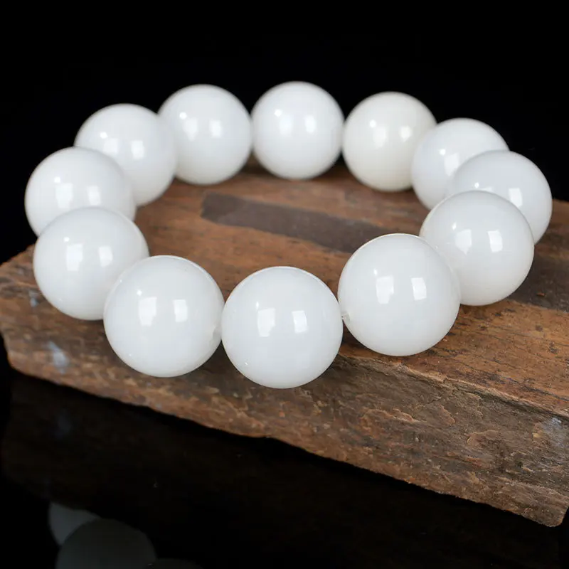 Hot Xinjiang Jade Bracelets Jue Suet Genuine Product Gold Lines Jade 20mm White Jade round Gemstone Crystal jasper Certificate