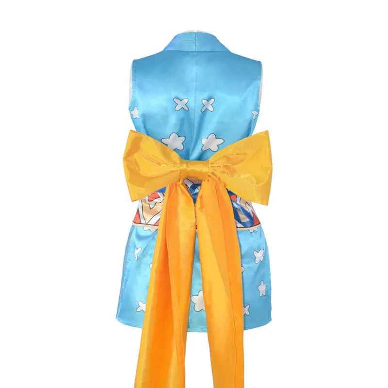 One Piece Wano Country Nami Cosplay Costume Wanokuni Style Nami Dress wig Outfit Halloween Carnival Costumes