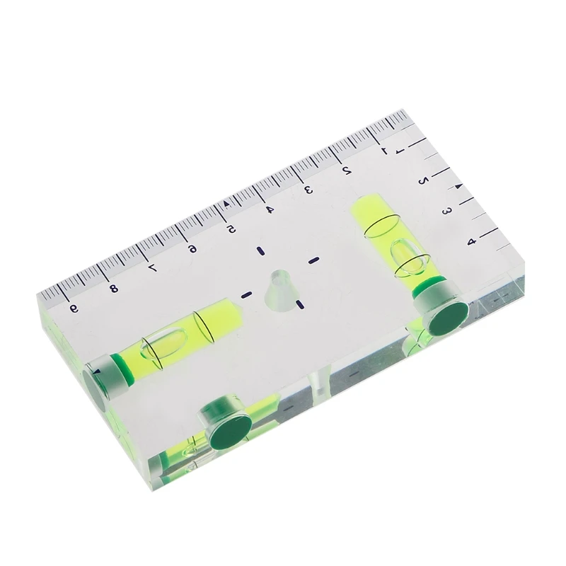 High Precision Transparent Two Direction Magnetic Level Bubble Mini Spirit Level Drop Ship