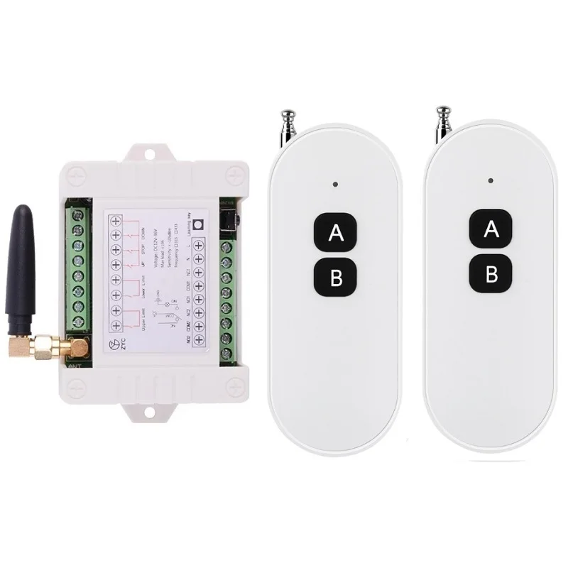 100-1000M  AC220V 110V 1500W Motor wireless Remote Control Switch roller shutter Door electric curtain Remote Forwards Reverse