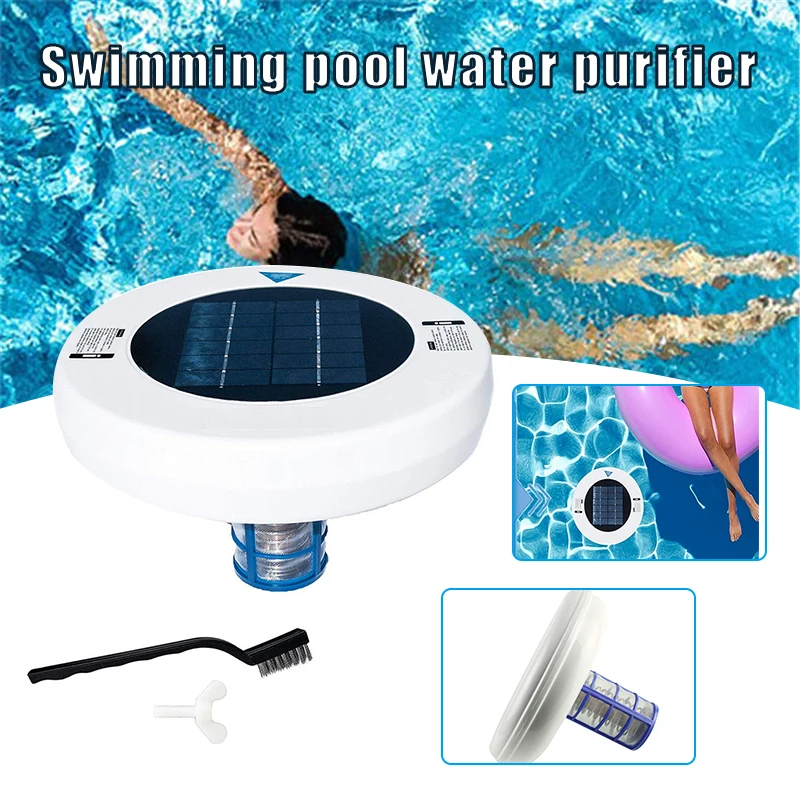 Solar Pool Ionizer Solar Powered Pool Cleaning Tool Automatic Pools Cleaner Ionizer for All Pools Outdoor Tubs Water Purifier