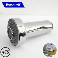 WASOURLF Kitchen Pull Out Sprayer Sink Mixer Tap Fittings Part Switch Shower Head Faucet Adapt Aerator Accessories Chrome Plated