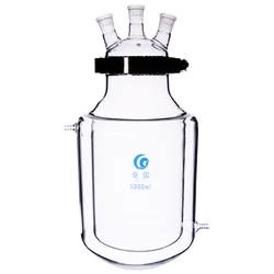 Three/Four Open Mouth Jacketed Reactor Reaction Bottle Laboratory Double-layer Reaction Flask