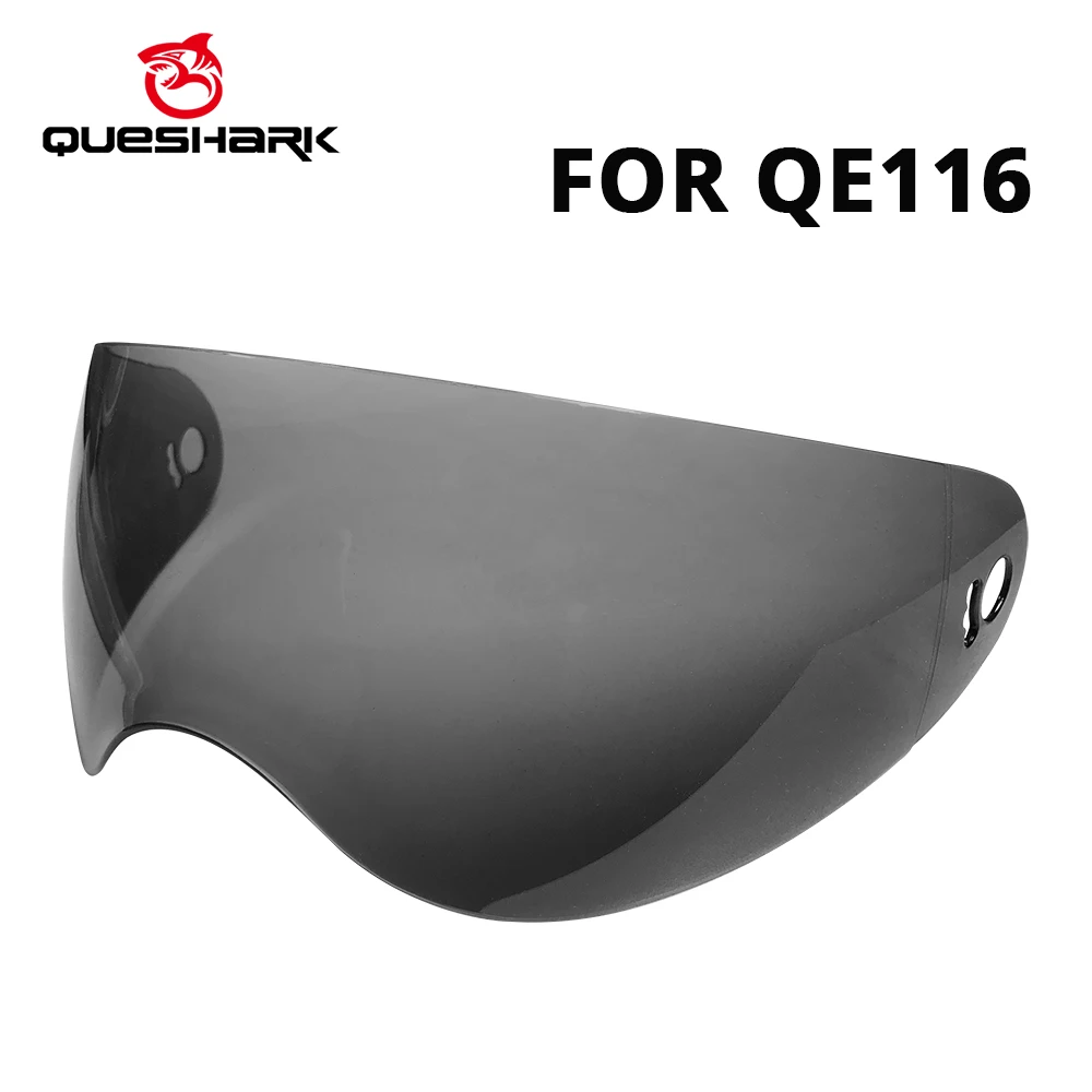 The Accessories For QUESHARK QE116 Helmet Grey Color Transparent Lens (Only 1 lens no including the helmet)