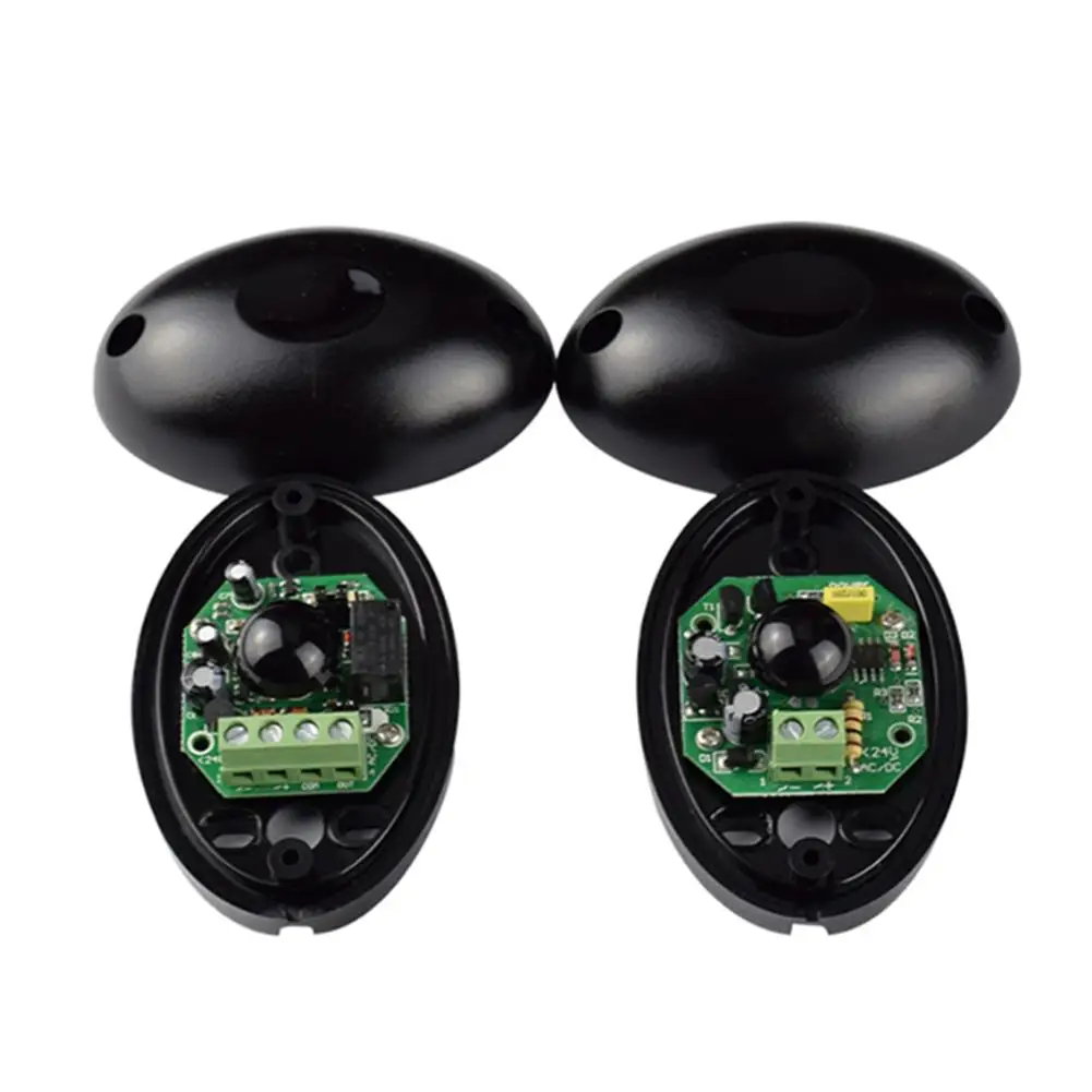 Detector infrarrojo fotoeléctrico negro, alarma de haz único, Sensor infrarrojo como sistema de seguridad para puerta de casa