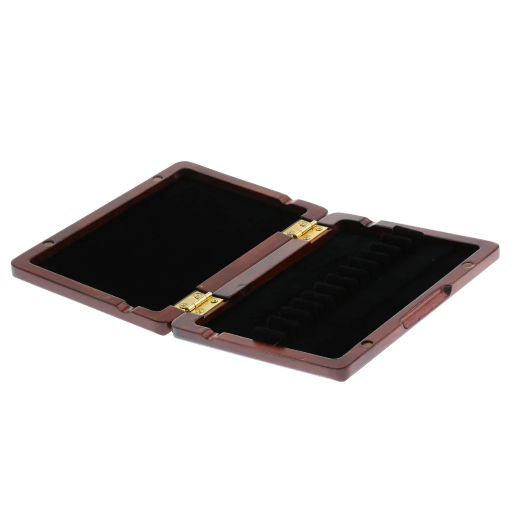 Dark Red Oboe Reed Storage Case Box Holder for Wind Woodwind Instrument Parts