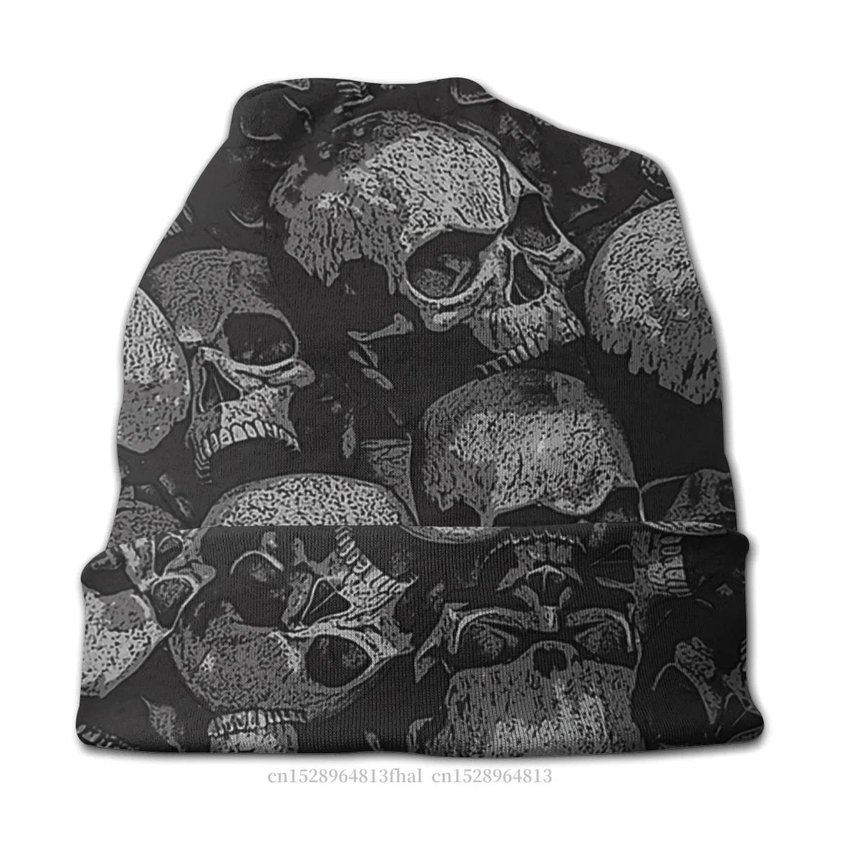 Skeleton Skullies Beanies Caps Totally Gothic Knitted Hat Winter Warm Bonnet Hats for Men Women