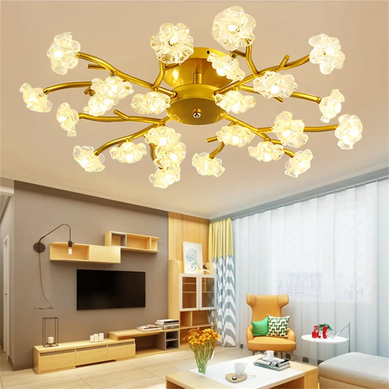 Modern Scandinavian Simple Glass ceiling Lamp living Room Bedroom Study Led Ceiling Lamp Wholesale