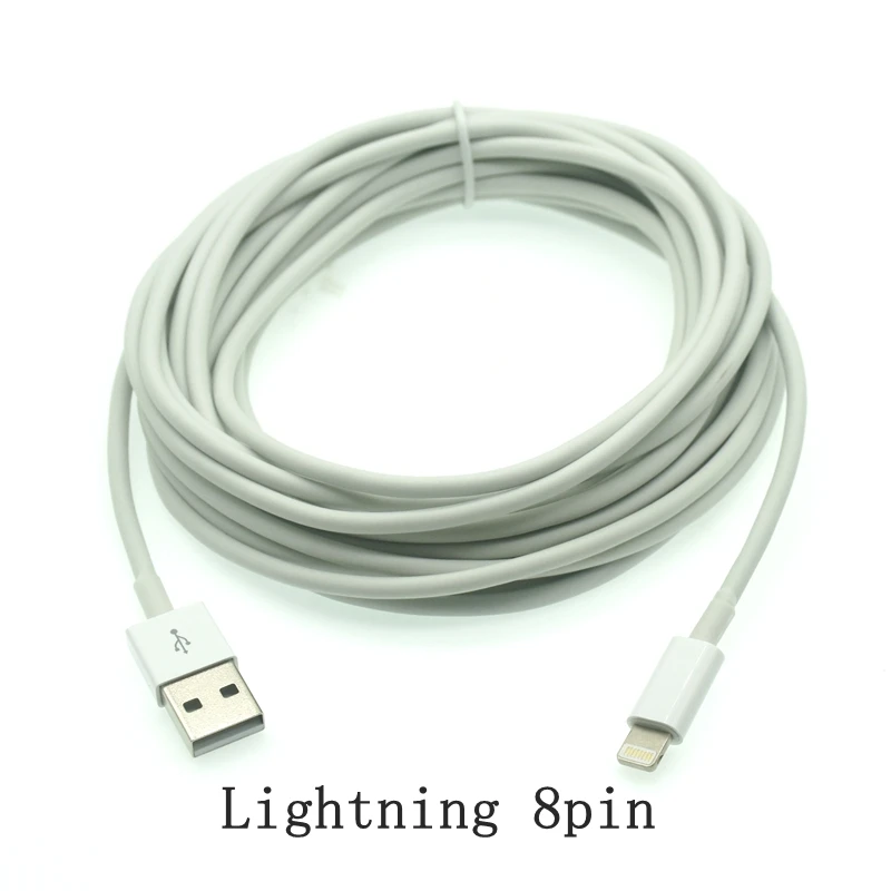 P10 кабель быстрой зарядки 8pin Micro USB Type-C 2.1A ток долговечного качества 1 м 5 м ПВХ материал Быстрая зарядка дата короткий кабель