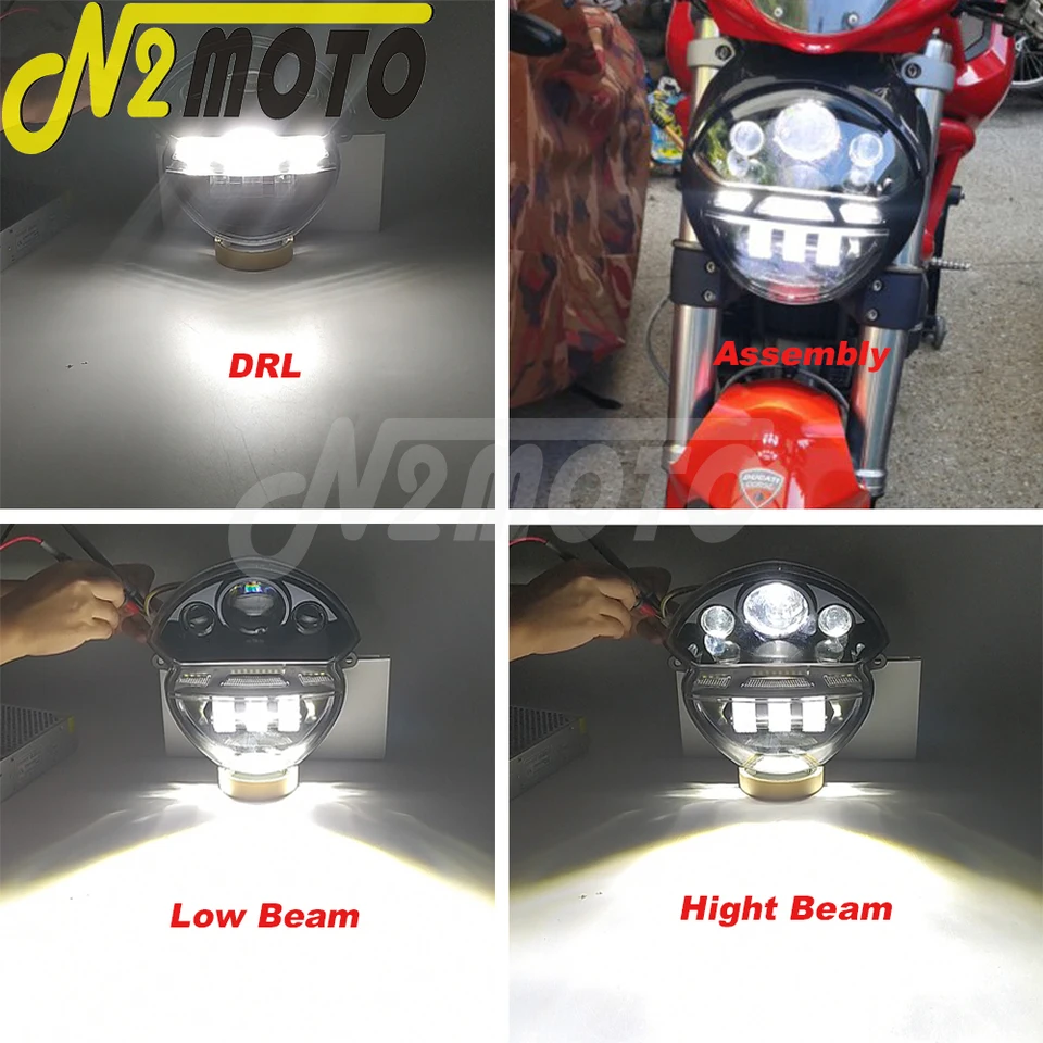 LED Headlamp DRL High Beam Low Beam Replace Head Light Assembly