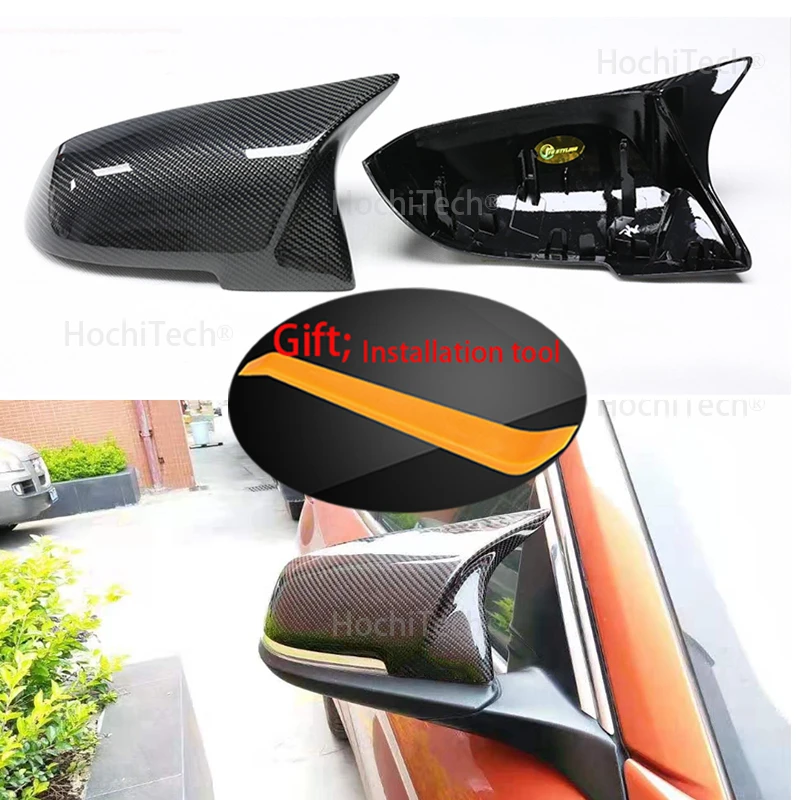 For BMW 3 Series GT 3GT F34 2013 - 2018 Auto Car Rear View Side Mirror Cover Trim Carbon Fiber Style