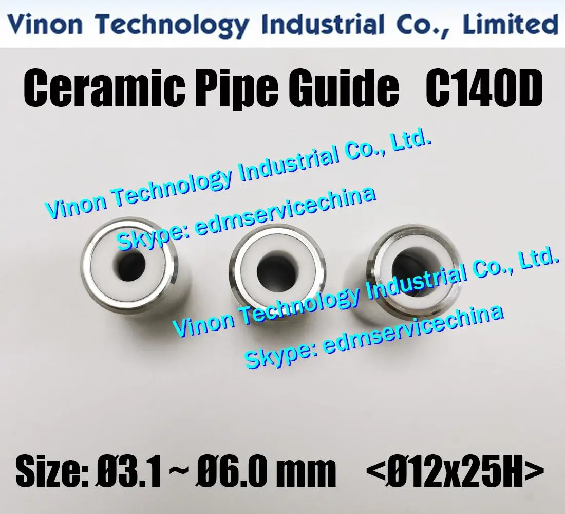 Imagem -05 - Guia Cerâmico da Broca do Tubo do Guia C140d Ø12x25h de Ø6.0 mm Baoma para Máquinas de Perfuração de Jinma Baoma Guia Pequeno do Elétrodo de Edm do Furo