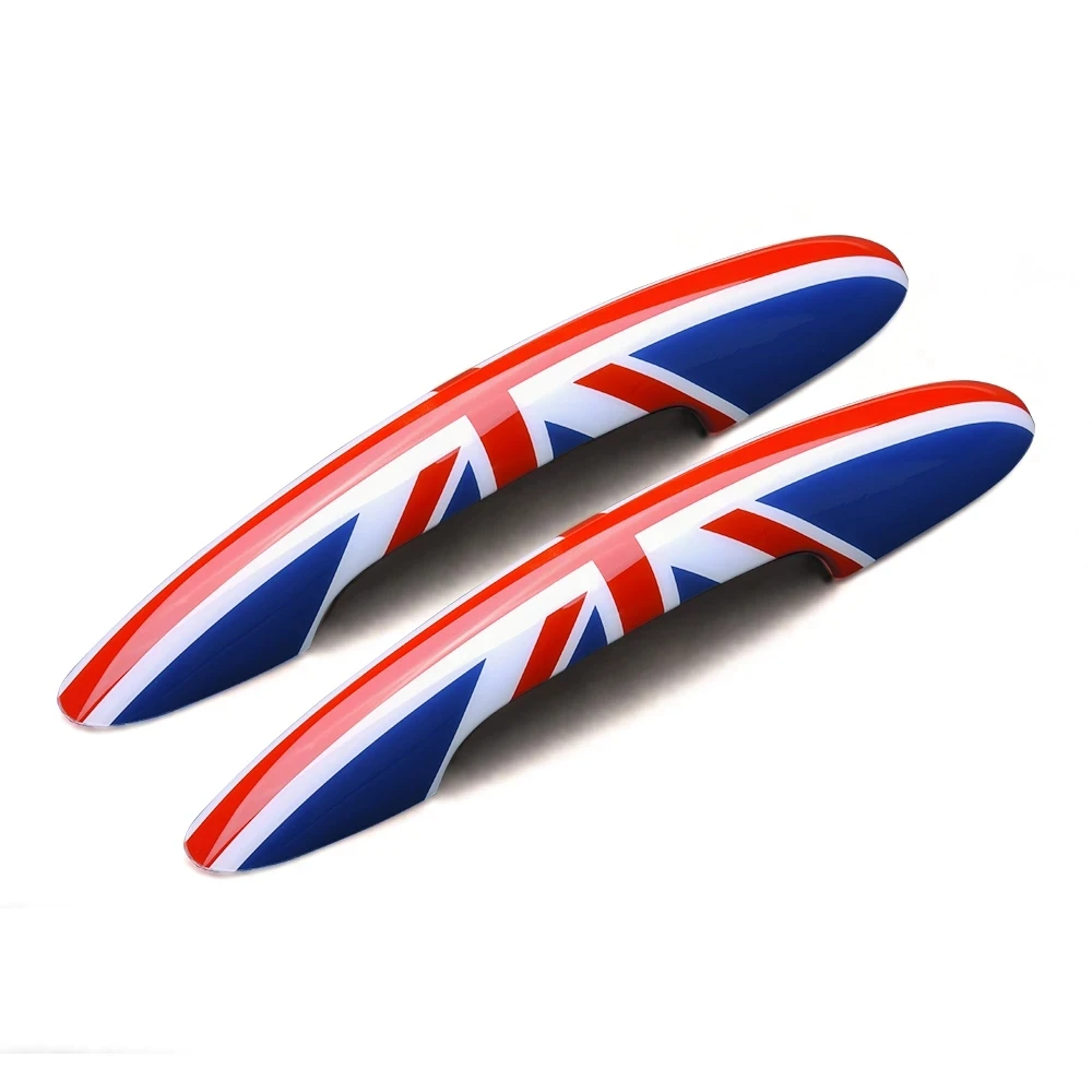 F54F55F56F57F60 Left Right Rudder Union Jack Car Front Back Side Door Handle Cover Trim For MINI COOPER JCW CLUBMAN COUNTRYMAN