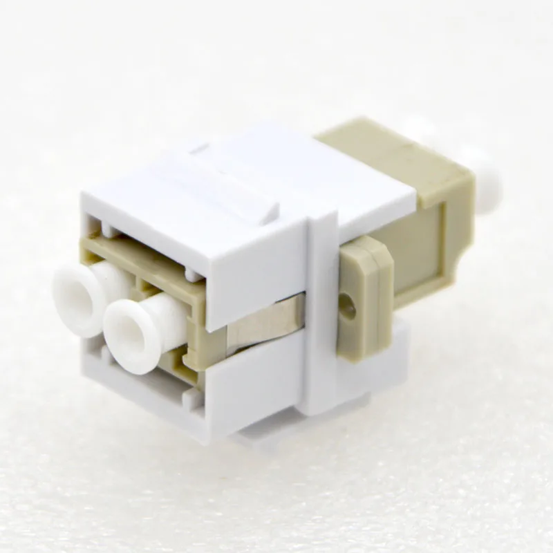 5pcs LC Optical Fiber Connector Adapter Module LC Duplex Coupler10 Gigabit Module Optical Fiber Panel Buckle Best Price