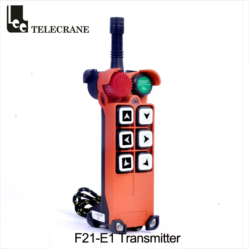 

Станция системы радио дистанционного управления Telecrane F21-E1, передатчик кристаллического типа с 6 односкоростными клавишами