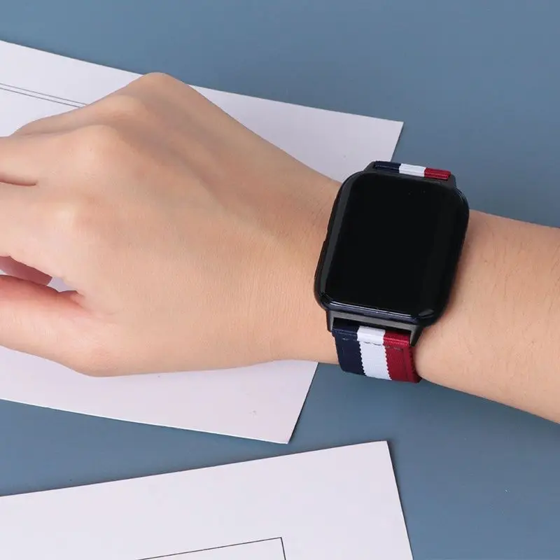 ไนลอนสำหรับ OPPO นาฬิกา41มม.46มม.สร้อยข้อมือที่มีสีสันสำหรับ OPPO นาฬิกา41มม.46มม.สายรัด