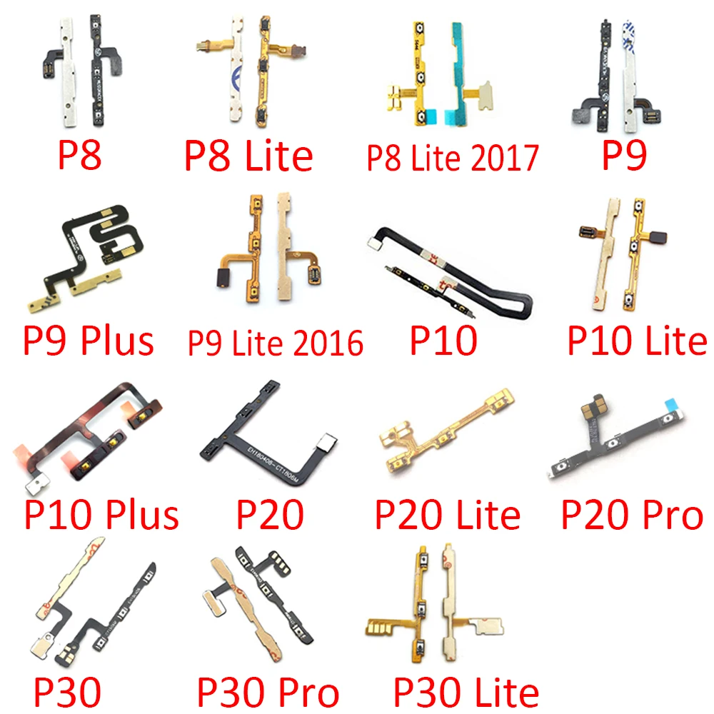 جديد السلطة على إيقاف حجم الجانب زر مفتاح الكابلات المرنة لهواوي P8 P9 P10 P20 P30 P40 لايت E 5G برو زائد 2016 #2