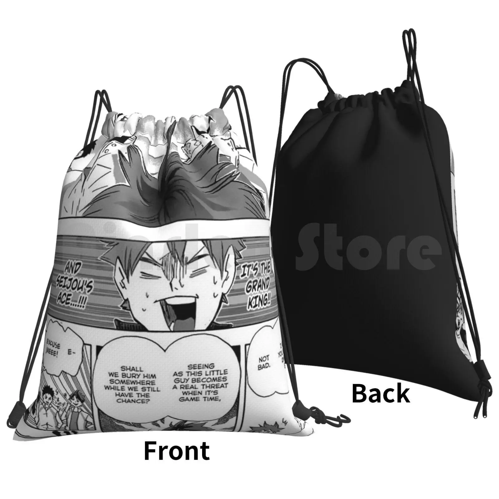 Haikyuu Chapter 108 Backpack Drawstring Bag Riding Climbing Gym Bag  Anime Haikyuu Manga Mangapage Mangapage108 108