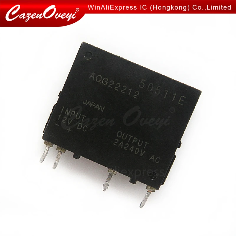 5pcs/lot AQG22212B02 AQG22212 12VDC 12V Solid 2A 240VAC In Stock