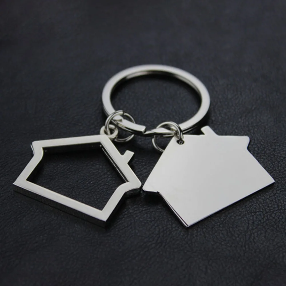 Modern House Home Keychain Key Chain Keyring  Cabin Small House Hanging Pendant Keyring Key Holder Keychain Bag Purse Decor New