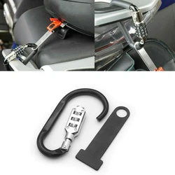 Motorcycle Helmet Lock Anti-Theft Open Face Helmet Lock Fastener + T-Bar for Racing Motorbike Bike Helmet Lock