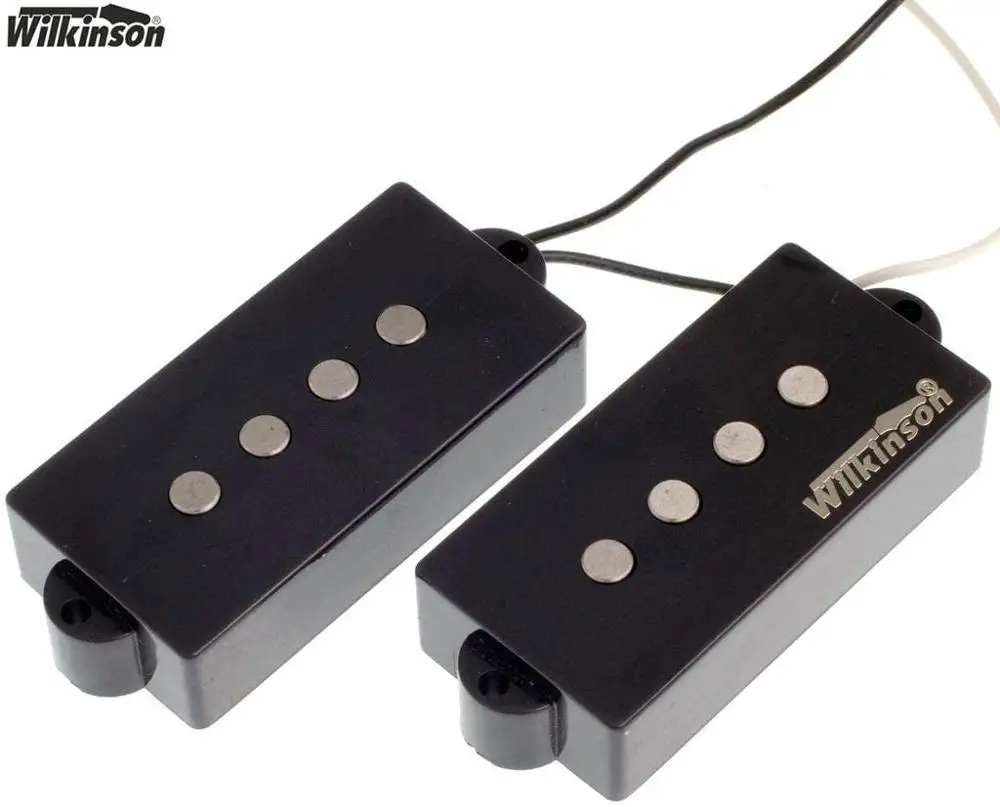 Wilkinson 4 Strings WPB AlNiCo V Bass Pickups for \'PB\' type guitars Precision (Black)