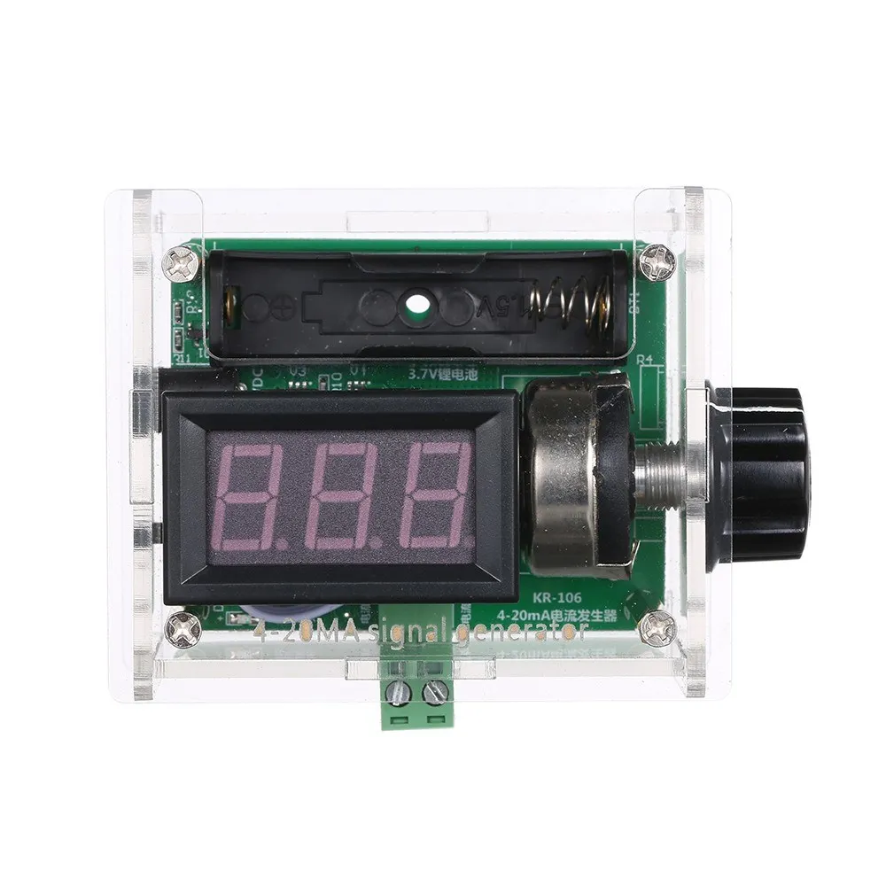 

DC5-28V 4-20mA LED Digital Signal Generator Handheld Rechargeable Current Signal Analog Voltage Transmitter Module