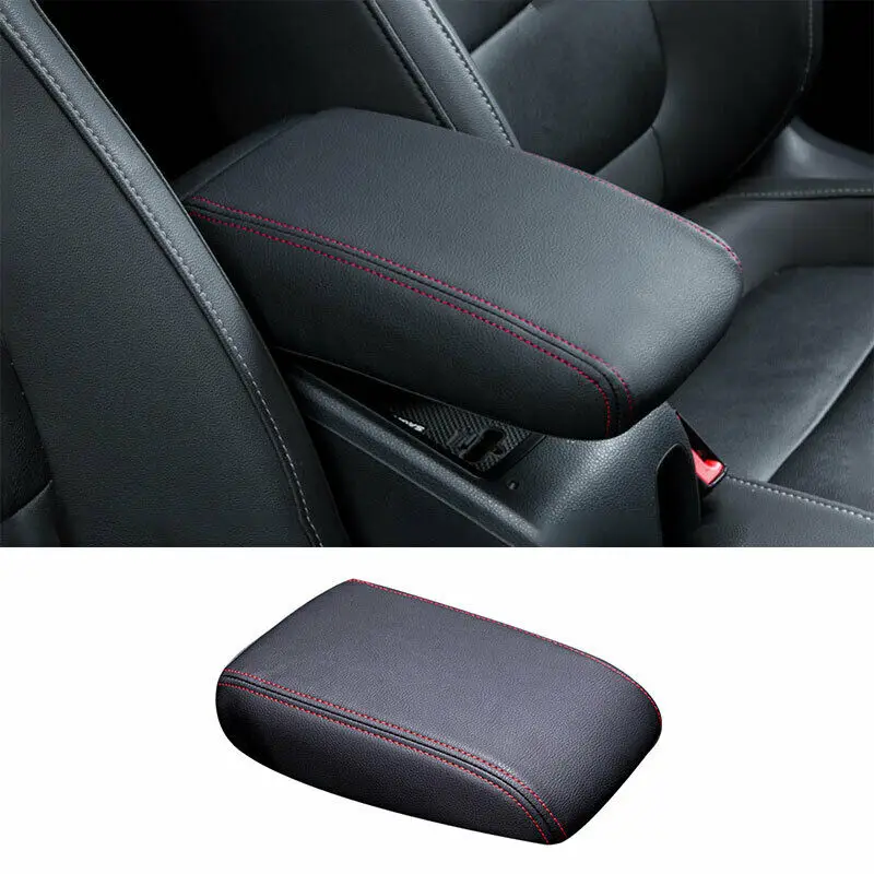 

For Volkswagen Jetta MK6 2012-2018 Black Leather Central Console Armrest Box Trim car modification