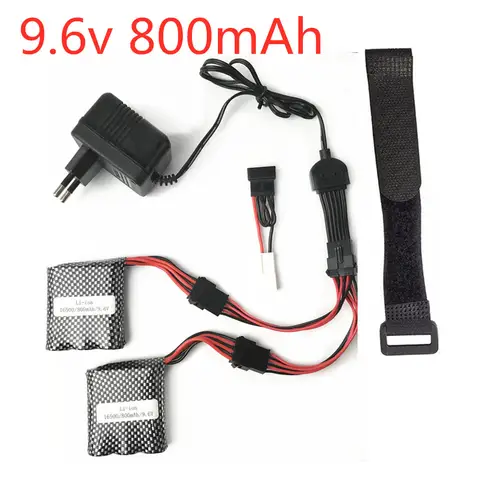 Original Battery 9.6V 800mAh Li-ion battery and Charger For JYRC 9115 9116 S911 S912 RC Car Upgrade Spare Parts Battery 16500