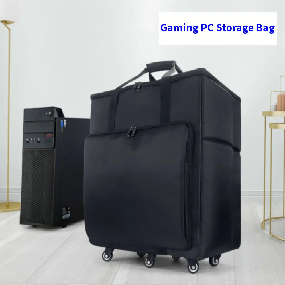 Desktop Gaming PC Computer Bag Travel Carrying Case Storage Bag for Gaming Computer Main Processor Monitor and accessories.