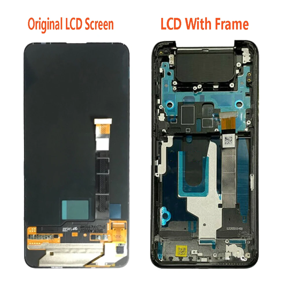 Tela de toque lcd super amoled para asus zenfone 7 pro, zs671ks
