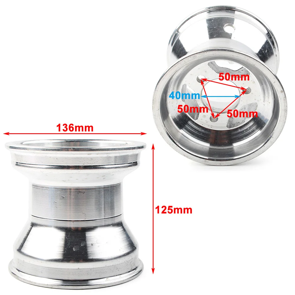 2PCS 10X4.50-5 Front +11x7.10-5 Rear Wheel Rim Hub For GO KART KARTING ATV Buggy 50cc 70cc 90cc 100cc 110cc 125cc