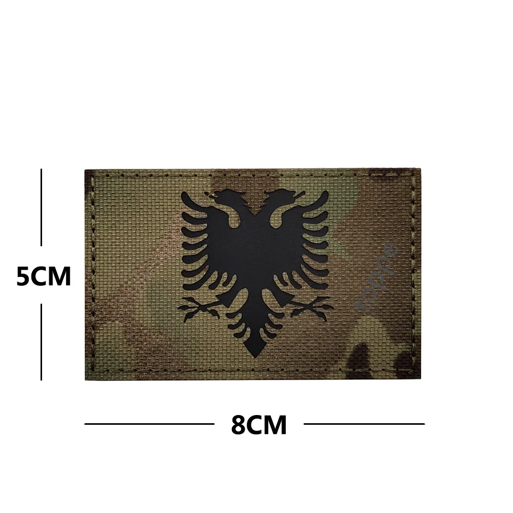 Albania Embroidery flag IR Patches Badge Combat Emblem Applique sticker Patches