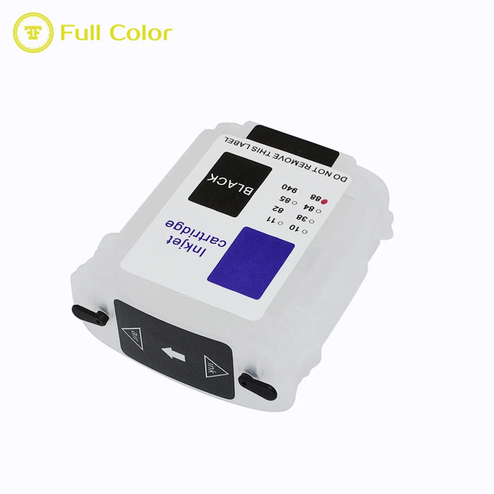 FULLCOLOR refillable empty cartridge with arc auto reset chip 84 85 for hp Designjet 90r 90 130 130r 90gp 130gp 130nr series