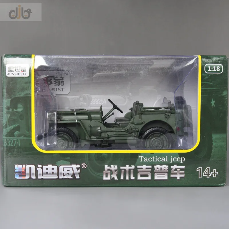 1:18 Diecast Military Metal Model Toy  Willys For Collections