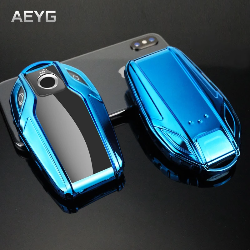 Soft TPU Car Smart Key Case Cover Shell For BMW X3 X4 X5 X7 5 7 Series G01 G02 G05 G07 G11 G12 G30 G31 G32 i8 I12 Accessories